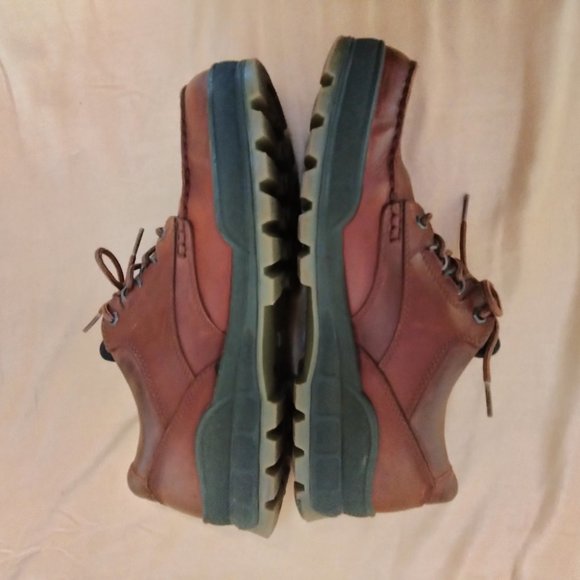 Leather Ecco Mens Track Hiking Trail Boots Brown Leather Lace Up Waterproof 9.5- main image 7